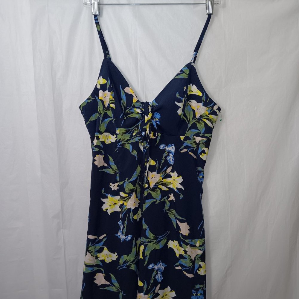 WOMEN'S SPAGHETTI STRAP FLORAL PRINT MAXI DRESS SIZE SMALL